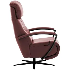 Hukla Relaxsessel Pierre Leder 75 x 117 x 87 cm Rot elektrisch