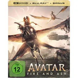 walt disney / leonine Avatar - Fire and Ash - Steelbook - Limited Edition (4K Ultra HD + Blu-ray) (+ Bonus-Blu-ray)