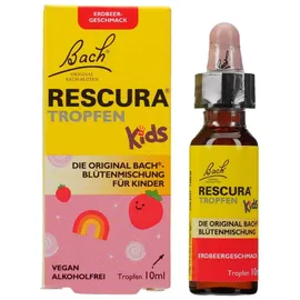 Bachblüten Original Rescura Kids Erdbeer Tropfen alkoholfrei Blütenmischung