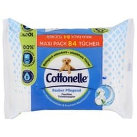 Cottonelle Toilettenpapier Sauber Pflegend, 84 Tücher