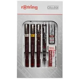 Rotring Isograph College-Set Tuschefüller-Set schwarz, 1 Set