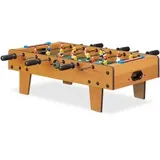 Relaxdays Tischkicker 10022517, 69 x 60 x 23 cm, braun, 3,4 kg