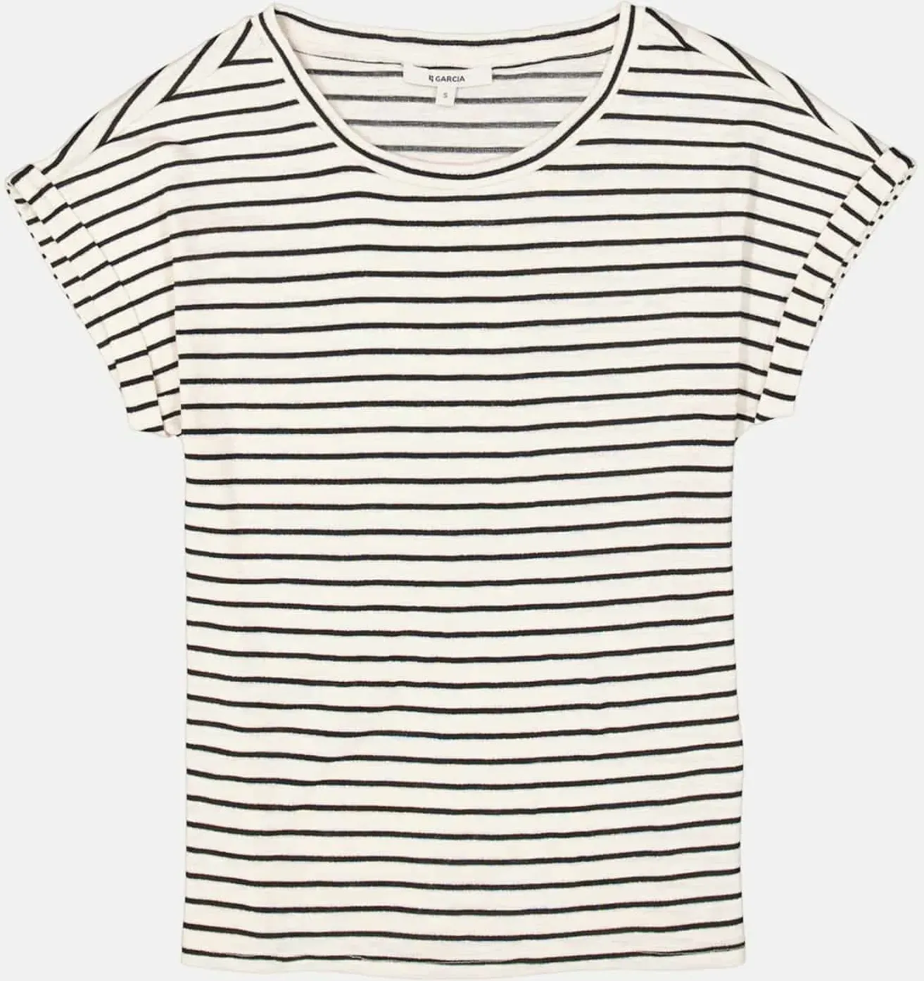 Regular-Fit Streifenshirt Weiß L