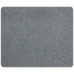 Bodenschutzmatte Viking - Bürostuhlunterlage aus Polyester - Für Hartböden - Silbergrau / 100 x 120 cm