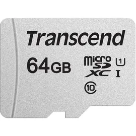 Transcend USD300S microSDXC UHS-I Class 10 U1 A1 + SD-Adapter 64 GB