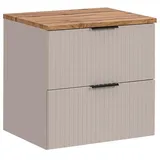 petits-meubles Waschtischunterschrank 60,6 x 59 x 46 cm Beige