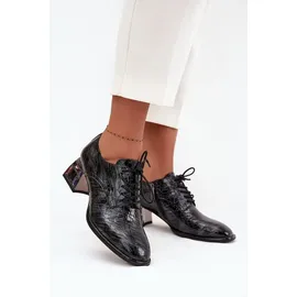 Artiker Schnürpumps Damen, Schwarz | Gr.: 39