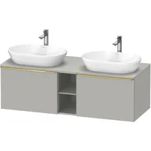 Duravit D-Neo Konsolenwaschtischunterbau wandhängend Betongrau Matt 1400x550x459 mm - DE4950B3407000 DE4950B34070000