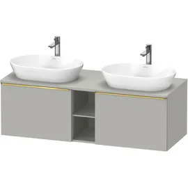 Duravit D-Neo Konsolenwaschtischunterbau wandhängend Betongrau Matt 1400x550x459 mm - DE4950B3407000 DE4950B34070000