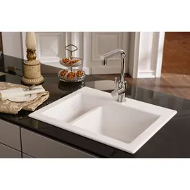 Villeroy & Boch Subway 60 XM rechts weiß alpin + Handbetätigung + Lochbohrungen