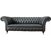 JVmoebel Chesterfield-Sofa, Sofa Chesterfield Couch Wohnzimmer Klassisch Design Sofas grau