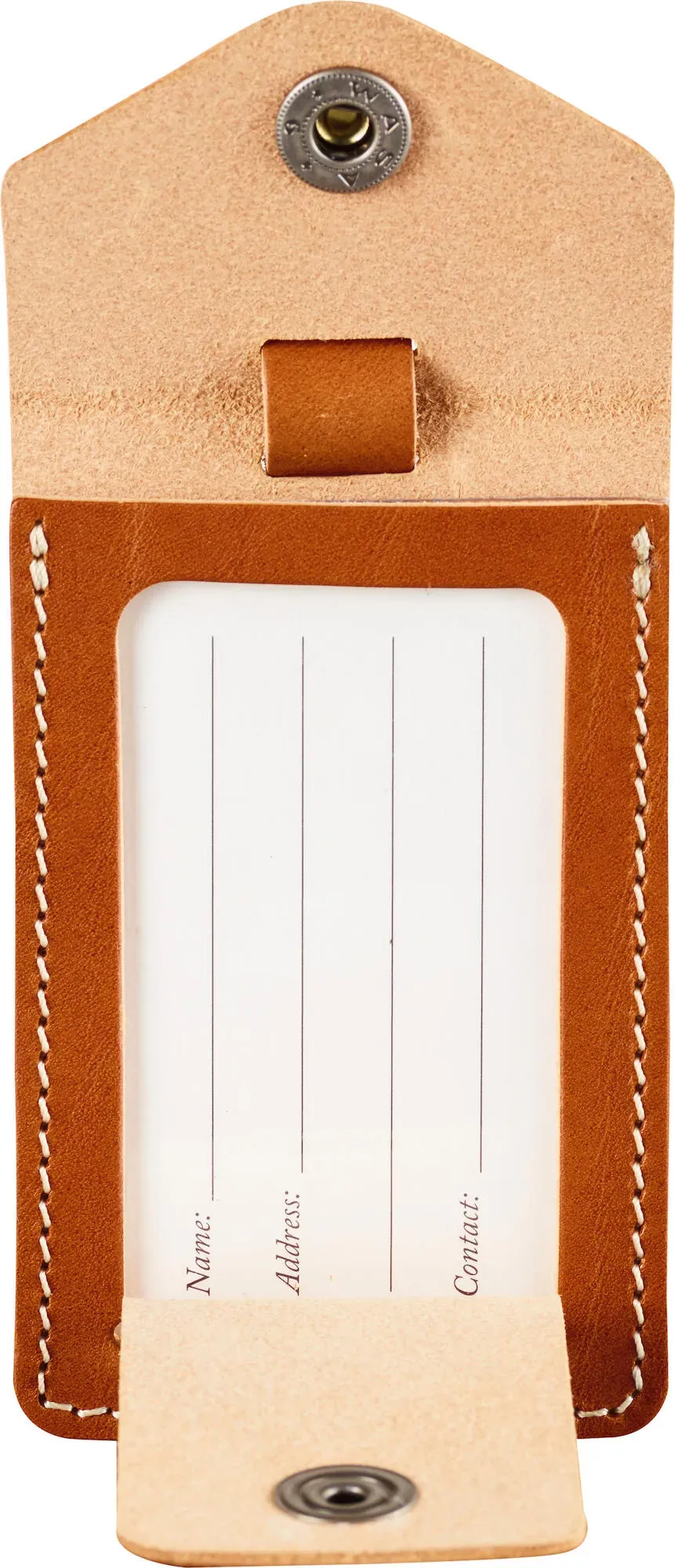 Fjällräven Leather Luggage Tag leather cognac (249) One Size