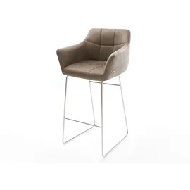 DeLife Barstuhl Yulo-Flex 53 x 103 x 50 cm Vintage Taupe