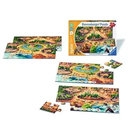Ravensburger tiptoi® Puzzle für kleine Entdecker: Zoo, 2x12 Teile
