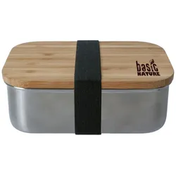 Basic Nature BasicNature Lunchbox 'Bamboo' Edelstahl 0,8 L - STK - 1631