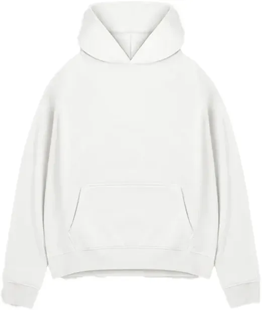 Burocs Basic Oversized Hoody Weiß