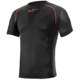 Alpinestars Bicycle Ride Tech V2 Summer Kurzarm-baselayer - Black / Red - XS-S