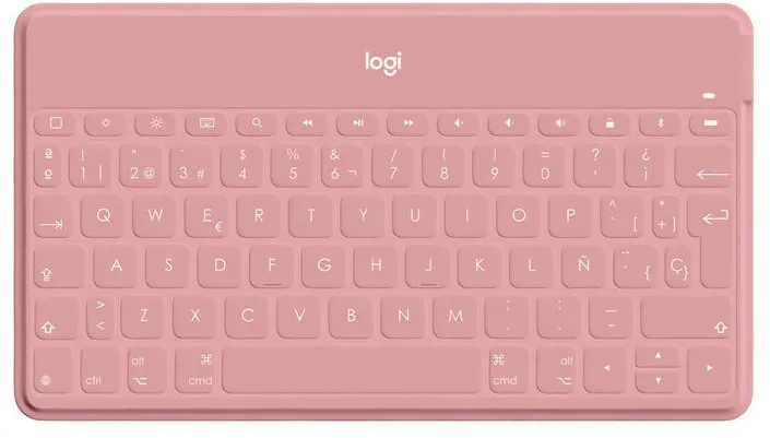 Logitech Kompakte kabellose Bluetooth-Tastatur Keys-To-Go für Iphone Pink