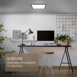 B.K.Licht LED Panel 22W 42x42 cm eckig schwarz
