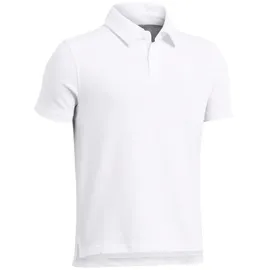 Under Armour Icon Poloshirt Jungen 100 white/white XL 160-170 cm