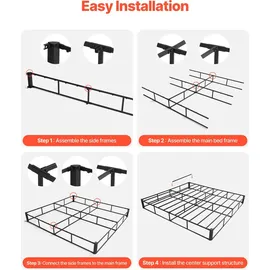Vevor Boxspring Queensize mit Stoffbezug, Boxspringfeder Boxfeder 2010x1510x102mm