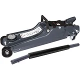 KRAFTWERK Wagenheber Hydraulisch | Rangierwagenheber 2t flach | Hubhöhe 380 mm, Mindesthöhe 85 mm | Schnelles Anheben & Langsames Ablassen | TÜV/GS Geprüft | KRAFTWERK Wagenheber Auto Art. Nr. 38110