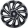 Sparco SPC1680SVBK Radblenden schwarz, 16-Zoll Silber/Schwarz, 36.5 x 17.2 x 36.5 cm