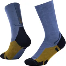 Buff Merino Wool Crew Trekkingsocken Blau M