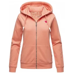 NAVAHOO Damen Kapuzensweatshirt Hoodie mit Kapuze & Dicken Tunnelzugkordeln Cremetörtchen
