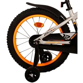 tpfsports Rocky Kinderfahrrad - Jungen - 18 Zoll - Rücktritt + Handbremse - Grau