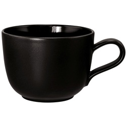 Seltmann Weiden Tasse VELVET BLACK, Kaffeetasse, Schwarz, 260 ml, Porzellan schwarz