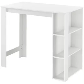 [en.casa] Bartisch Danderyd 120 x 60 x 106 cm Weiß