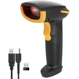 Inateck Barcode-Scanner BCST-24_black, Kabellos, USB, Bluetooth, Funk, 1D CCD Handscanner,