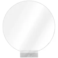 Navaris Deko Spiegel rund mit Marmorsockel Ø 30 cm
