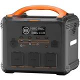 Newsmy 1102.5Wh Tragbare Powerstation mit 230V/1200W (Spitze 2400W) Reine Sinuswelle Steckdose, 1,2 Stunden Schnellladung, PD100W-Ausgang Mobile Stromspeicher (Tragbare Powerstation 1200W)