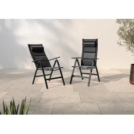 Konifera Melbourne Gartenstuhl 60 x 67 x 110 cm grau 2 St.