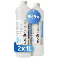 Nanoprotect Isopropanol 99,9% - 1 Liter Reinigungsalkohol (Doppelpack) weiß