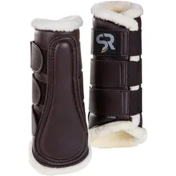 Sunride Leder Dressurgamaschen mit Fell