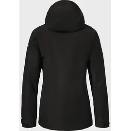 Schöffel Damen Style Okere 3in1 Jacket WMS, wasserdichte, atmungsaktive Outdoorjacke mit herausnehmbarer Fleecejacke, warme 3in1 Jacke (Größe XL, schwarz)
