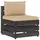 vidaXL Modulares Mittelsofa grau/beige