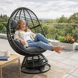 Estexo Polyrattan Loungesessel Anthrazit