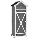 Outsunny Geräteschrank 0,78 x 0,53 m Grau