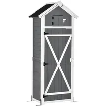 Outsunny Geräteschrank 0,78 x 0,53 m Grau