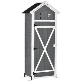 Outsunny Geräteschrank 0,78 x 0,53 m Grau