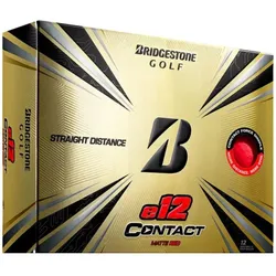 Packung mit 12 Golfbällen Bridgestone E12 Contact rot EINHEITSGRÖSSE