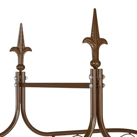 Relaxdays Rosenbogen 240 x 155 x 39 cm Braun