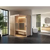 InfraWorld Infrarotkabine TrioSol Prima 1 inkl. VITALcorner inkl. 5-teiligem gratis Zubehörset 152 x 120 x 201,5 cm (Gr. 1) Hemlock