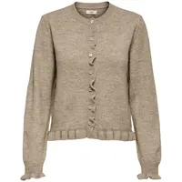 Jdy Jdyletty L/S On Frill Cardigan KNT Noos Grau L
