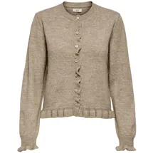 Jdy Jdyletty L/S On Frill Cardigan KNT Noos Grau L