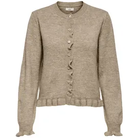Jdy Jdyletty L/S On Frill Cardigan KNT Noos Grau L
